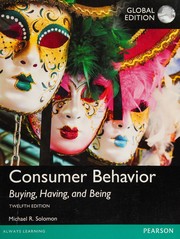 Cover of: Consumer Behavior: Buying, Having, and Being