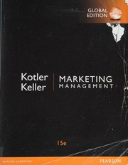 Cover of: Marketing Management by Philip Kotler, Kevin Lane Keller