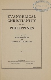 Cover of Evangelical Christianity in the Philippines by Camilo Osias