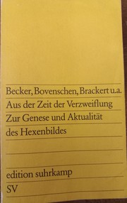 Cover of: Zur Genese und Aktualität des Hexenbildes