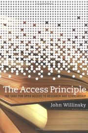 Cover of: The access principle by John Willinsky