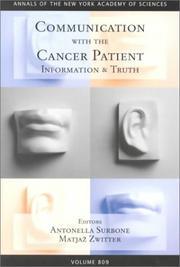 Cover of Communication with the Cancer Patient by 