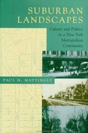 Cover of: Suburban Landscapes: Culture and Politics in a New York Metropolitan Community (Creating the North American Landscape)