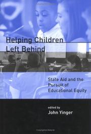 Cover of: Helping Children Left Behind: State Aid and the Pursuit of Educational Equity