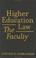 Cover of: Higher Education Law