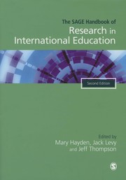 Cover of: Research in International Education by Mary Hayden, Jack Levy, Jeff Thompson, Mary Hayden, Jack Levy, John Jeffrey Thompson