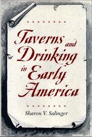 Cover of: Taverns and drinking in early America