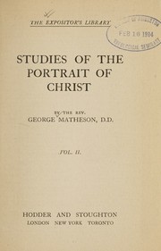 Cover of: Studies of the portrait of Christ