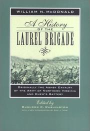 Cover of: A history of the Laurel Brigade by McDonald, William