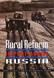 Cover of: Rural Reform in Post-Soviet Russia (Woodrow Wilson Center Press) by Carol Walker