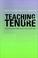 Cover of: Teaching without Tenure