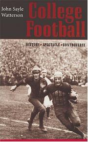 Cover of: College Football by John Sayle Watterson