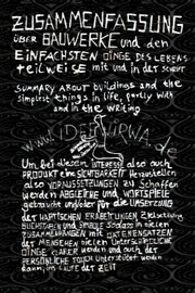 Zusammenfassung über Bauwerke und den Einfachsten Dingen des Lebens, teilweise mit und in der Schrift by Sebastian Ebner