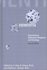 Cover of: Dementia | 