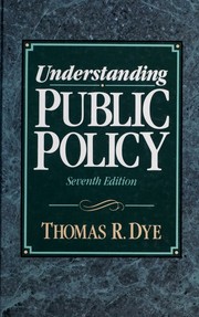Cover of: Understanding public policy