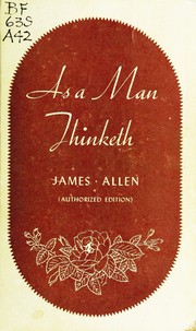Cover of: As a man thinketh.
