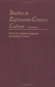 Cover of: Studies in Eighteenth-Century Culture