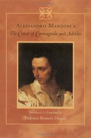 Cover of: Alessandro Manzoni's The Count of Carmagnola and Adelchis