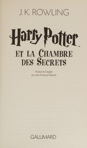 Cover of: Harry Potter et la Chambre des Secrets