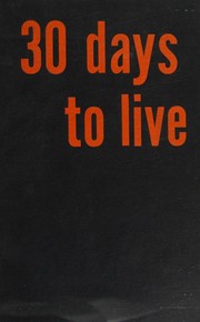 Cover of: thirty days to live 