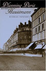 Cover of: Planning Paris before Haussmann