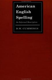 Cover of: American English Spelling by D. W. Cummings