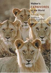 Cover of: Walker's Carnivores of the World by Ronald M. Nowak