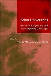 Cover of: Asian Universities: Historical Perspectives and Contemporary Challenges