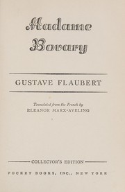 Cover of: Madame Bovary