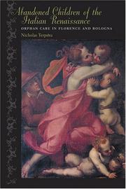 Cover of: Abandoned children of the Italian Renaissance by Nicholas Terpstra
