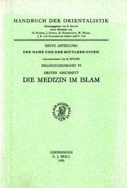 Cover of: Die Medizin Im Islam