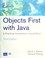 Cover of: Objects First With Java