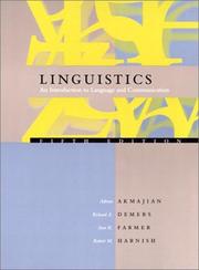 Cover of: Linguistics by Adrian Akmajian, Richard A. Demers, Ann K. Farmer, Robert M. Harnish