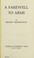 Cover of: A Farewell to Arms