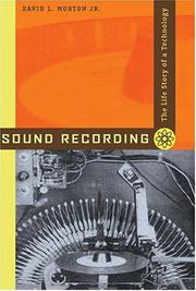 Cover of: Sound Recording by David L., Jr. Morton