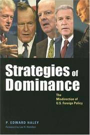 Cover of: Strategies of dominance by P. Edward Haley