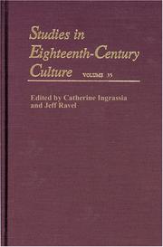 Cover of: Studies in Eighteenth - Century Culture (Volume 35)