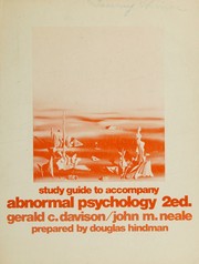 Cover of: Davison Study guide to accompany Abnormal Psychology