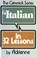 Cover of: Italian in 32 lessons