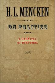Cover of: On Politics: A Carnival of Buncombe (Maryland Paperback Bookshelf)