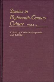 Studies in Eighteenth-Century Culture by Linda Zionkowski, Jeffrey S. Ravel