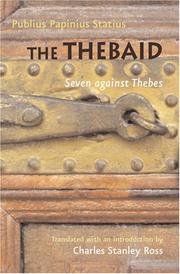 Cover of: The Thebaid: Seven against Thebes (Johns Hopkins New Translations from Antiquity)