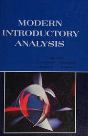 Cover of: Modern Introductory Analysis by Mary P. Dolciani, Edwin F. Beckenback, Alfred J. Donnelly, Ray C. Jergensen, William Wooton, editorial adviser: Albert E. Meder, Jr., Mary P. Dolciani