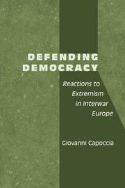 Cover of: Defending Democracy | Giovanni Capoccia