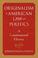 Cover of: Originalism in American Law and Politics