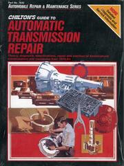 Cover of: Auto Tranmissions 1974-80 (Automobile Repair and Maintenance Series)