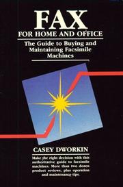 Cover of: Fax for home and office by Casey Dworkin