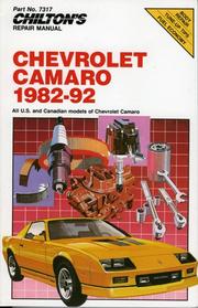 Cover of: Chilton's repair manual.: all U.S. and Canadian models of the Chevrolet Camaro.