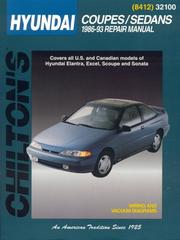 Cover of: Hyundai: Coupes/Sedans 1986-93 (Chilton's Total Car Care Repair Manual)