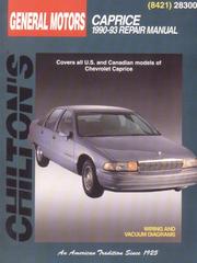 Cover of: Chilton's Chevrolet Caprice by Don Schnell, editor.